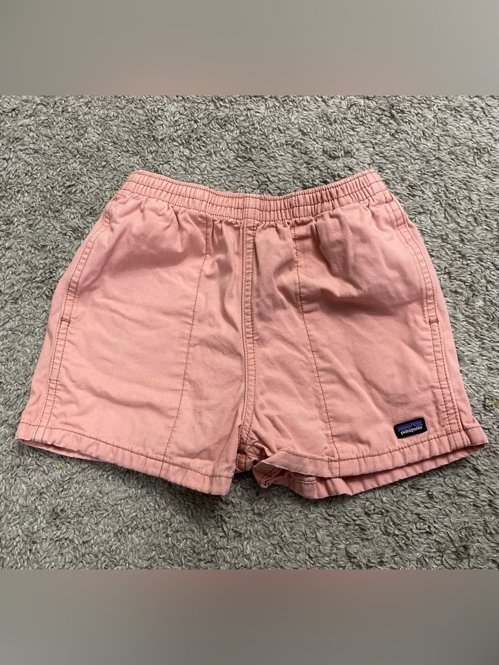 Patagonia Women's Light Pink Elastic-Waist Athletic Shorts